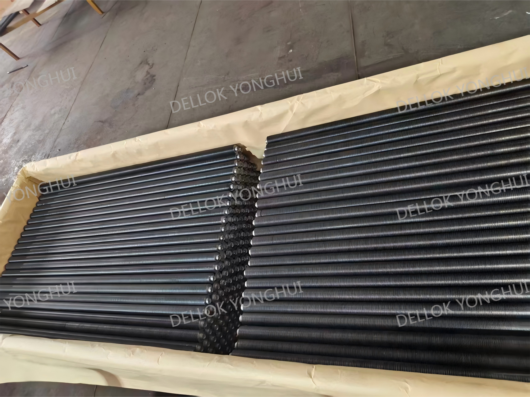 Blog công ty mới nhất về Xin chúc mừng sự thành công trong việc vận chuyển lô đầu tiên của chúng tôi các ống cánh được hàn bằng laser vào thị trường châu Âu!