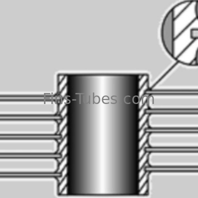 Mua DELLOK Khách hàng được nhúng ống có vây cho máy làm mát nén online manufacture