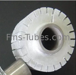 chất lượng  DELLOK Solid Extruded Serrated Alu1050 Heat Exchanger Fin Tube Thick 0.4mm Nhà máy