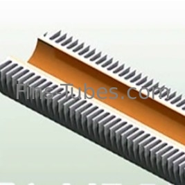 DELLOK Thép Carbon Helical Condenser Aluminium Extruded Tubing