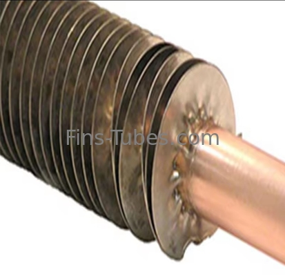 DELLOK Square Tube Fin và Tube Heat Exchanger với Solid Fins cho công nghiệp