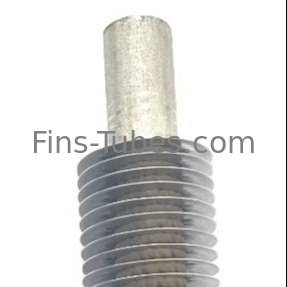 DELLOK 4mm-15mm Tube Thickness Extruded Fin Tube Machine With Black Coating or Varnish Protection Máy ống nhọn được ép với lớp phủ đen hoặc bảo vệ bằng sơn