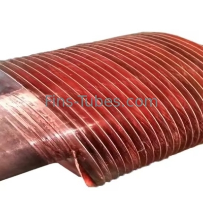 Fin Tube với 24 vây nhúng Solid Serrated Type Black Painting Màu tùy chỉnh