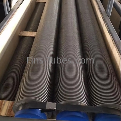 Vàng Carbon Steel Fin Tube 0.3-1.2mm Tube 2.5-20mm Fin Khoảng cách 16-63mm Od