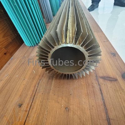 DELLOK Longitudinal Fined Heat Transfer Tube Square Fin Type 0.5 Inches ASTM chứng nhận ống trao đổi nhiệt