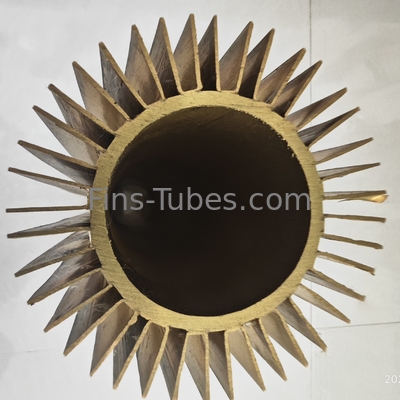 DELLOK Longitudinal Fined Heat Transfer Tube Square Fin Type 0.5 Inches ASTM chứng nhận ống trao đổi nhiệt