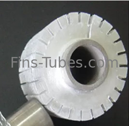 DELLOK Solid Extruded Serrated Alu1050 Máy trao đổi nhiệt Fin Tube Thickness 0.4mm
