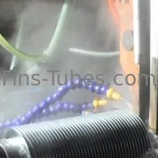 DELLOK Boiler Cooler 3.3mm Serrated Solid 32mm Helical Fin Tube
